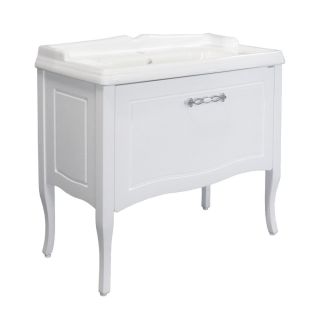 Тумба-умывальник Comforty Павия 100 белый глянец с раковиной 3310