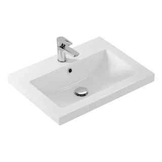 Тумба-умывальник Comforty Лима-60Н2 белый матовый с раковиной Como 60