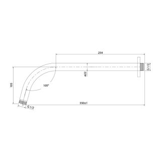 Кронштейн для верхнего душа IDDIS хром 001SB35i61