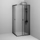 Душевой уголок AM.PM Sunny W87G-403-9090-BT профиль черный матовый 90x90 см