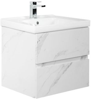Подвесная тумба под раковину Art&Max Techno 70см монти мрамор AM-Techno-700-2C-SO-MR960