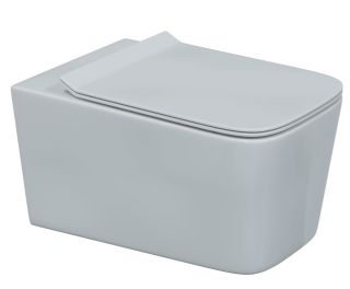 Комплект Berges 043281: инсталляция NOVUM 525 кнопка R2 хром матовый унитаз Floe Rimless сидение дюропласт Floe Slim SO