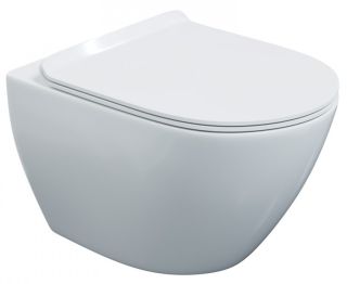 Подвесной унитаз Berges Puma Rimless белый 082131 сиденье дюропласт Toma Slim SO микролифт быстросъёмное