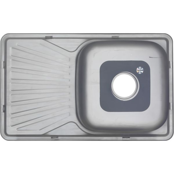 Мойка 7848 U Melana 0,8/180 хром с сифоном (123 t *10)