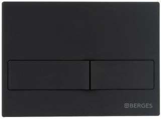 Кнопка смыва Berges Novum soft touch чёрный 040015