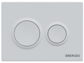 Кнопка смыва Berges Novum 040064 Soft Touch белый