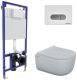 Комплект Berges 4в1 047237: инсталляция NOVUM525 кнопка D7 белая/хром унитаз EGO Rimless сиденье Toma Slim SO