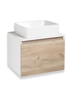 Тумба под раковину Runo крафт дуб Бари 60 (00-00001374)