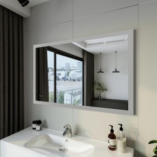 Зеркало с подсветкой Бриклаер Вега 4627125414398 с часами 125 см на взмах руки