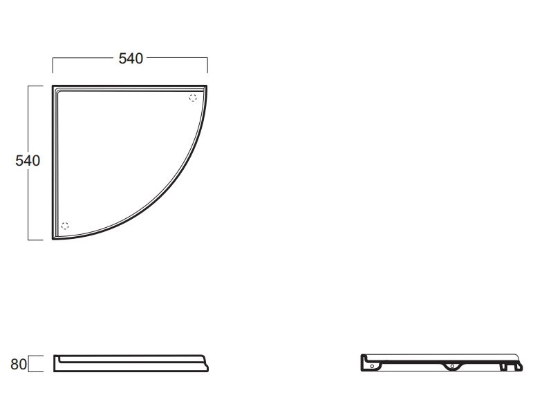 Полка под угловую раковину Simas Arcade AR894bi