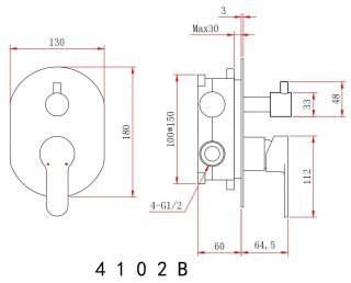 Душевой комплект Berges Nardis 3R чёрный матовый 071008
