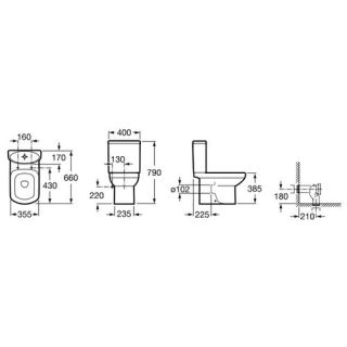 Унитаз Roca Dama Senso 342517000