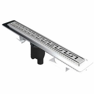 Душевой лоток Berges Wasserhaus B1 Antik 090021 30 Матовый хром