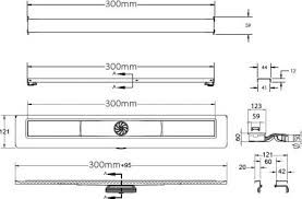 Душевой лоток Berges Wasserhaus C1 Brise 090128 30 Матовый хром
