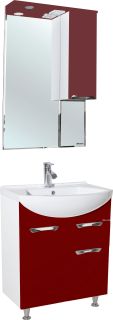 Тумба под раковину Bellezza Альфа 65см красный 00000005238