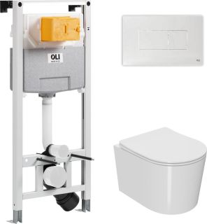 Комплект унитаза с инсталляцией Point Веста 879235pKA02+PN41701 с сиденьем Микролифт