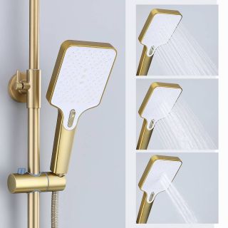 Душевая стойка Splenka S30.24.03 золотой сатин