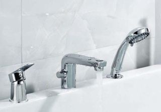 Смеситель на борт ванны Rossinka S35-39 Хром