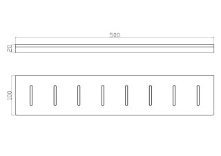 Полка для ванной Wonzon & Woghand Eclipse WW-9127 хром