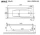 Гидромассажная ванна Whitecross Wave 0101.170070.100.SOFT.CR 170x70см Soft хром