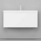Тумба под раковину подвесная Velvex Klaufs tp.KLA.MAR.100.1Y белый, 100 см