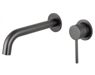 Встраиваемый смеситель для раковины Wonzon & Woghand WW-88869017-BGM тёмный графит