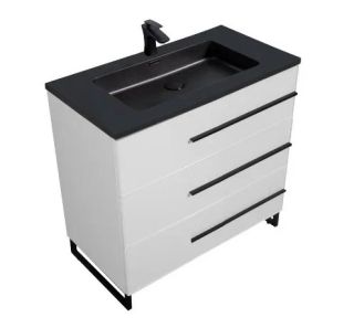 Напольная тумба с раковиной Parly Spa Bella-T75 белый глянцевый