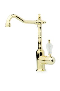 Смеситель для раковины Boheme CRYSTAL, Комплект золото