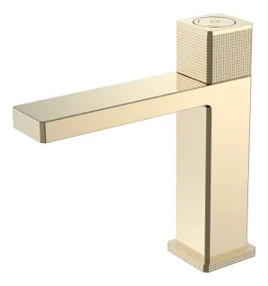 Смеситель для раковины Boheme Quad 159-G автоматический золото