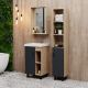 Напольная тумба под раковину Onika Тимбер 105035 50см серый матовый/дуб сонома