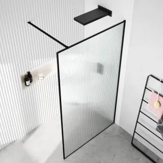 Душевая перегородка Cerutti SPA STRIP T120 120см чёрный