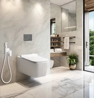 Унитаз подвесной Ceruttispa Viola Aria Tornado CT10583 безободковый со смывом торнадо белый