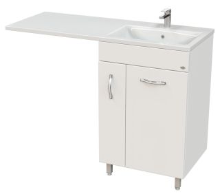 Напольная тумба под раковину для стиральной машины Onika Нави 106021 60см белый