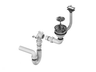 Одинарный сифон Alveus 1064388 FI 114 c горизонтальным  переливом