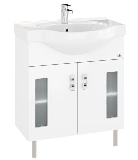 Напольная тумба под раковину Onika Кристалл 107024 70см белый