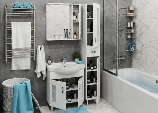 Напольная тумба под раковину Onika Кристалл 107024 70см белый