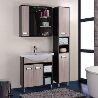 Напольная тумба под раковину Onika Гамма 107511 75см ясень шимо/венге