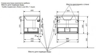 Подвесная тумба под раковину Kare Luxe ФР-00007070 60см один ящик белый