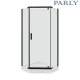Душевой уголок Parly с поддоном 90x90см чёрный ZPE911B