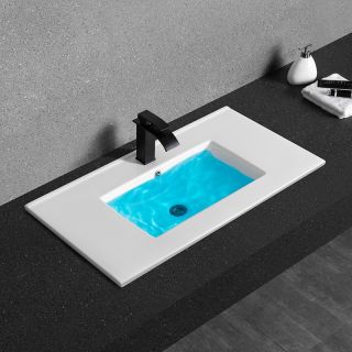 Раковина  CeramaLux YJ-803-90 белая 91.5 см