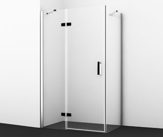 Душевой уголок Wasserkraft Aller Black 10H06LBLACK MATT 120x80 левый