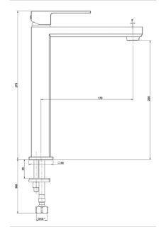 Смеситель для раковины Paini Grazia 21PZ205LL чёрный матовый