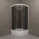 Душевой уголок Triton Грэй Щ0000066465 90x90 см профиль белый стекло тонированное