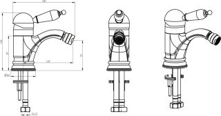 Мебельная раковина Rosa Уют 306 45см белый