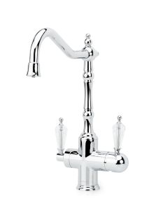 Смеситель для раковины Boheme с краном TRADIZIONALE CHROMO с кристаллом SW хром