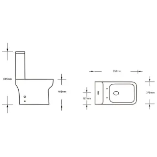 Унитаз напольный Milleau RUBIS MYL320GW белый