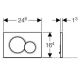 Кнопка смыва Geberit Sigma 01 115.770.JQ.5 матовый хром