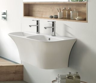 Раковина  CeramaLux G-760 белая 100 см