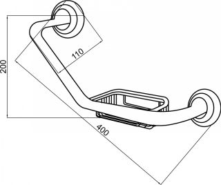 Поручень Boheme Imperiale с мыльницей золото 10422