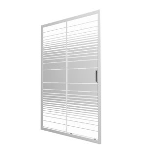 Душевая дверь Triton Слайд Щ0000064612 100 см профиль белый стекло прозрачное с узором